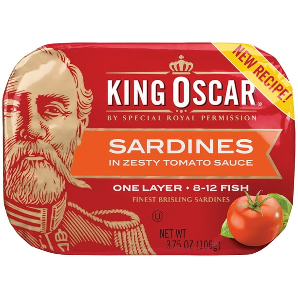 King Oscar Brisling Sardines Zesty Tomato, 3.75 Oz