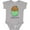 AC-Heather Grey, variant on Inktastic Little Spud Green Boys or Girls Baby Bodysuit