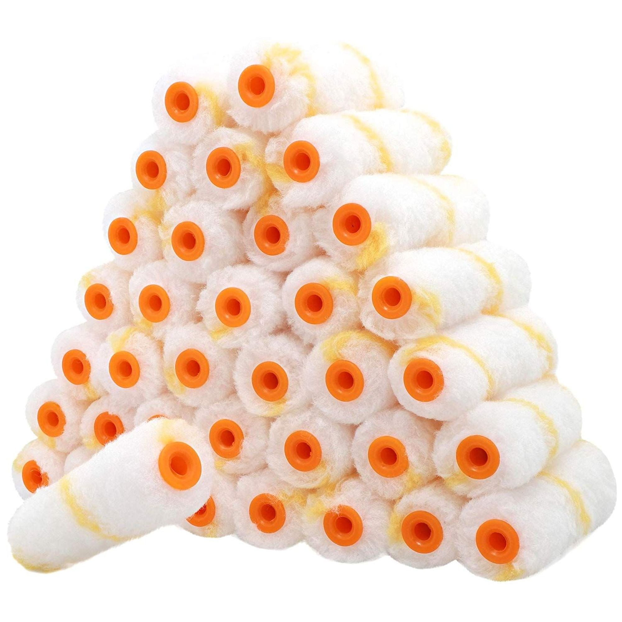 36 Pack 4 in Mini Paint Roller Covers Naps for Paint Roller Brush