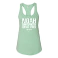 thumbnail image 2 of Wild Bobby Noah Was A Conspiracy Theorist Inspirational/Christian Women Racerback Tank Top, Mint, X-Large, 2 of 5