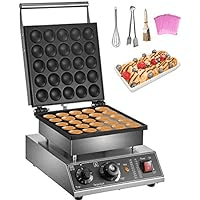Stainless steel waffle maker round + heart-shaped round single hole 1.8inch heart-shaped 1.6"x1.6"x0.4"
