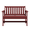 Red, variant on SERWALL Outdoor Bench for 2-Person, Weather-Resistant HDPE with Aluminum Reinforcement, Supports 660 lbs, Comfortable Seating for Patio, Garden, and Porch, Black