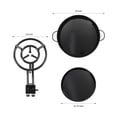 thumbnail image 5 of Paella Pan & Stand Set, Paella Kit with 2 Carbon Steel Pan, Steel Paella Pan Paella Kit on Wheels for Gastronomic Events Caterings Camping, 5 of 9