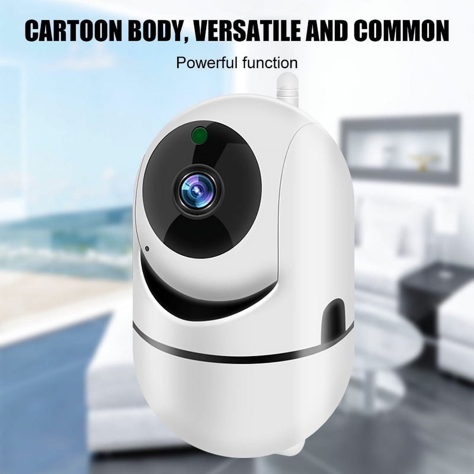 EIMELI Wireless Camera, 1080P HD WiFi Pet Camera Baby Monitor, Pan/Tilt/Zoom IP Camera for Elder/Nanny Security Cam Night Vision Motion Detection 2-Way Audio Cloud Service Available Webcam White