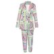 thumbnail image 5 of Conjunto de dos piezas para mujer, estampado suave, manga larga, doble botonadura, escote en V, abrigos de otoño, Tops, pantalones largos de cintura alta, pantalones, traje informal Wmkox8yi bvn1836, 5 of 9