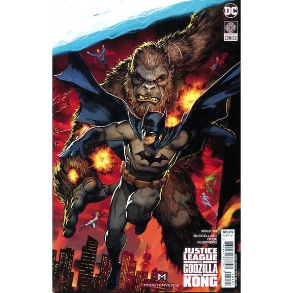 Justice League Vs. Godzilla Vs. Kong #2C VF ; DC Comic Book
