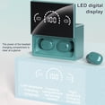 thumbnail image 4 of Auriculares Bluetooth compatible con IPX5 impermeable LED Auriculares Deportes Auriculares Cancelación Cancelación Tiempo de viaje Auriculares Auriculares manos libres Sweethay EL006136-01B, 4 of 7