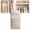 Pink L, variant on Space Saving Hanging Garment Bag with Self Compression Zipper, Dust Cover Clothes Bags for Down Coat, Ultra Space Saving Self Compression Organizer Protector Beige L