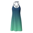 thumbnail image 5 of mfyjkho Vestidos casuales para mujer, Vestido de verano para mujer, sin mangas, con tirantes y estampado Vestidos de fiesta para mujer s, 5 of 5