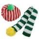 thumbnail image 5 of Conjunto de gorro y bufanda para perro, adorable gorro de punto navideño para mascotas, gatos, perros pequeños, medianos y grandes, blanco + verde M, 5 of 12