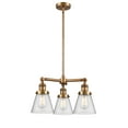 thumbnail image 2 of Innovations Lighting - Cone - 3 Light Chandelier In Industrial Style-11 Inches, 2 of 7