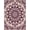 Purple, Pattern 6, variant on ODIKA Purple Interlocking Lattice Tonal Border Inspired Solid Minimalist for Dorm Room, Small Living Apartment, Stain Resistant Low Profile