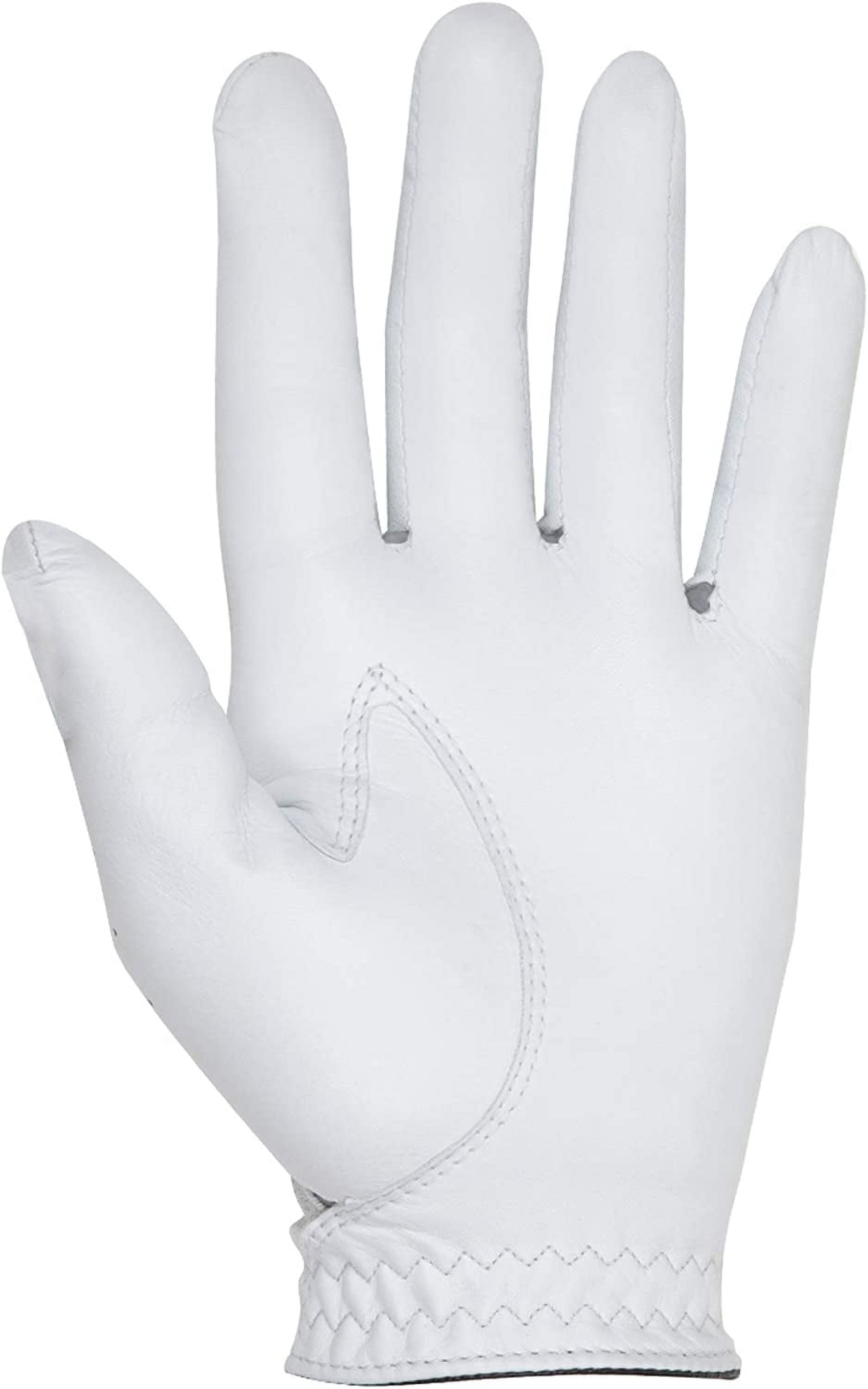 FootJoy Men's HyperFLX Golf Gloves White Cadet Large, Worn on Left Hand