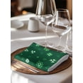 thumbnail image 6 of Saint Patrick's Day Cloth Napkins Set of 6 Reusable Dinner Napkins, Green Lucky Shamrock Spring Cocktail Napkin Washable Table Napkins for Wedding/Holiday Party/Baby Shower 20"x20", 6 of 7