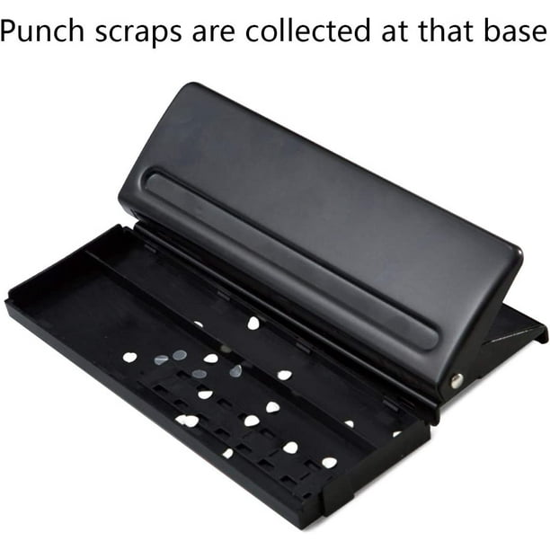 6 Hole Punch Binder Puncher Perforatrice 6 Trous Distance Trou Réglable  Perforeuse pour Journal/Documente Diameter 