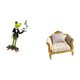 thumbnail image 5 of Escultura de camarero de rana con sofá en miniatura, figura creativa de animal y muebles de casa de muñecas para decoración y regalo DIY, 5 of 8