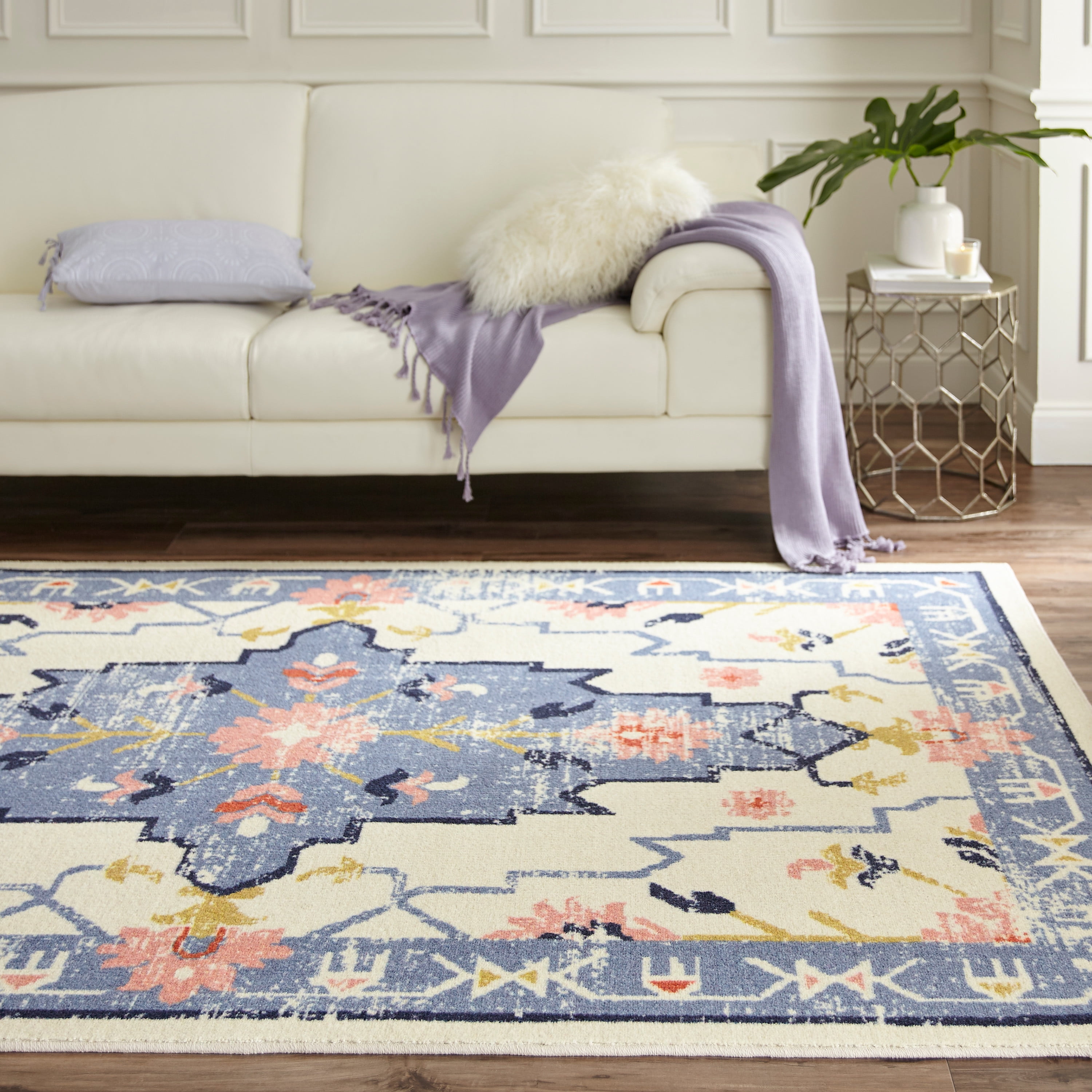 Mohawk Home Prismatic Adona Blush by Under the Canopy Traditional Floral Under the Canopy