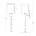 thumbnail image 2 of Regina Andrew 15-1014 Metro 23" Tall Wall Sconce - Brass, 2 of 7