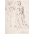 thumbnail image 3 of Johann Christoph Liska 18x24 Black Modern Framed Museum Art Print Titled - A Man Holding the Hand of a Woman, Another Woman Looking on (Late 17th-Early 18th Century), 3 of 5