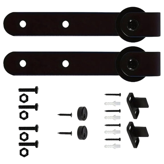 7829 Black Industrial Barn Gate Sliding Track Structure Permanent 100kg Load Capacity