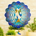 thumbnail image 6 of Liranovly 3D Metal Hummingbird Wind Spinner-Hanging 12in Spinfinity Designs Wind Spinners for Outdoor & Indoor Decorations, 6 of 7