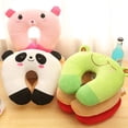 thumbnail image 4 of Almohada de peluche con forma de U de dibujos animados, almohada creativa para el cuello cervical, almohada de viaje para la siesta, 4 of 5