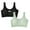 Black 1PCS & Green 1PCS, variant on Teen Bras 38A for Girls Teen Girls' Sports Bra Racerback Straps & Soft Elastic Waistband Cotton & Spandex for 10 To 16 Years,L