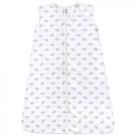 Luvable Friends Baby Sleeveless Jersey Cotton Sleeping Bag, Sack, Blanket, Elephants Jersey, 0-6 Months