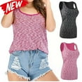 thumbnail image 2 of Ladies Women Loose Sleeveless Casual Tank T-Shirt Blouse Tops Vest Solid Home, 2 of 8