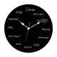 thumbnail image 2 of Reloj de pared de ecuaciones matemáticas, relojes de tiempo que no hacen tictac, reloj redondo de tablero negro de matemáticas creativas para aula, 2 of 9