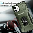 thumbnail image 6 of Allytech Shockproof Back Case for Apple iPhone 11, Military Grade Protective With Ring Holder Stand Compatible with Car Mount Anti-slip Hybrid Rugged Bumper Phone Cover for Men Boys -Darkgreen, 6 of 8