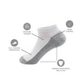thumbnail image 2 of G&Y Men's Double Tough Ankle Socks (15 Pairs) - Comfort Athletic Running Casual Socks, White, 6-9, 2 of 6