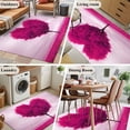 thumbnail image 5 of Rectangle Area Rugs 4 x 6 Ft, Valentine's Day Non-Slip Residential Carpet, Pink Love Heart Trees Spring Romance Indoor Crawling Mats Runner Rugs for Living Room/Dining Room/Bedroom, 5 of 8