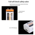 thumbnail image 4 of Batería de litio recargable de 9 V, 1200 mAh, carga rápida USB, 4 of 8