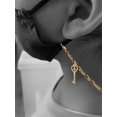thumbnail image 2 of Goldtone Open Peace Heart Key Goldtone Face Mask Necklace, 2 of 2