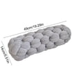 thumbnail image 2 of Orangide Knot Pillow Long Lumbar Cushion, Soft Cozy Knotted Decorative Throw Pillow for Sofa Bedroom, Boho Style Back Support Cushion for Homestay Living Room, 2 of 6
