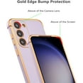 thumbnail image 3 of for Samsung Galaxy S23 Case Luxury Plating Case Cover Slim Lightweight Glossy Bling Phone Case Soft TPU Shockproof Bumper Case Electroplated Case,Purple, 3 of 9