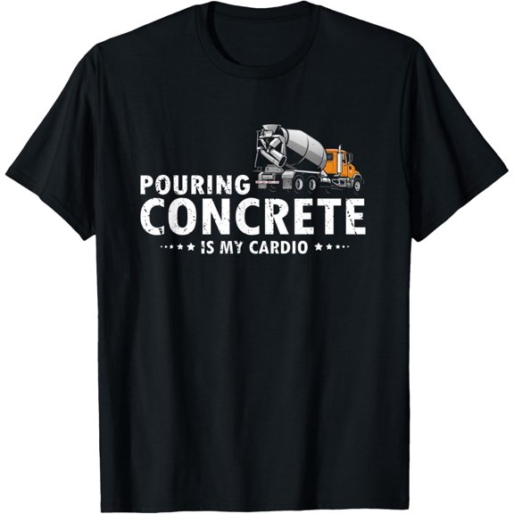 Mens Concrete Finisher Design for Construction Cement Worker T-Shirt