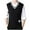 Black, variant on ZCFZJW Men's Sleeveless Sweater Vest Lightweight Casual Fall Winter Solid Color Striped Knitted V-Neck Cotton Vest Pullover Jumper Tops Black M