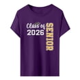 thumbnail image 3 of MEICHEN Graduation Gifts for Her: Class Of 2026 Senior 26 High School Graduation T Shirt Womens Spring Summer Tops, 3 of 3