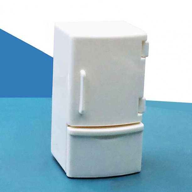 Mini Dollhouse Kitchen Furniture Fridge Miniature Refrigerator Kids Toy Vivid Appearance heqiyong toy
