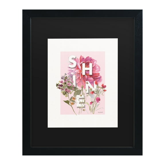 Lisa Audit 'Obviously Pink 08' Matted Framed Art