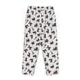 thumbnail image 5 of Xecao Poodle Dog Women's Straight Lounge Pajama Pants: The Epitome of Relaxed Sleepwear, 5 of 9