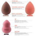 thumbnail image 4 of New Smooth Cosmetic Puff Wet & Dry Dual Use Powder Puff Makeup Sponge Foundation Blender 07, 4 of 8