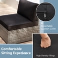 thumbnail image 2 of Gymax 10PCS Sectional Sofa Couch PE Rattan Conversation Set Black, 2 of 8