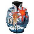 thumbnail image 3 of Sudadera con capucha y cremallera con estampado 3D de tigre chino para hombres y niños, ropa de calle, sudaderas de hip hop, sudaderas casuales divertidas de gran tamaño, 3 of 5