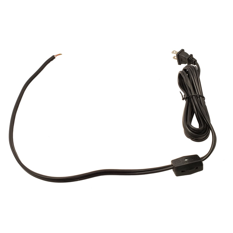 Awclub Brown Lamp Cord 6 Feet With Socket & Switch - UL Listed, SPT-1 Wire For E12 Bulbs