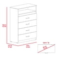 thumbnail image 3 of FM FURNITURE Athens 4-Drawer Modern Engineered Wood Dresser in Black, 3 of 6
