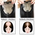 thumbnail image 3 of 8-22 Inch Wavy Curly Hair Toppers for Women with Thinning Hair 15×16CM Breathable Natural Scalp Top Silk Base Clips In Human Hair Pieces, 3 of 8
