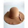 thumbnail image 2 of Gureui Women Foldable Retro Floppy Fedora Hat,Wide Brimmed Dome Hat,Casual Felt Bowler Sun Cap, 2 of 2